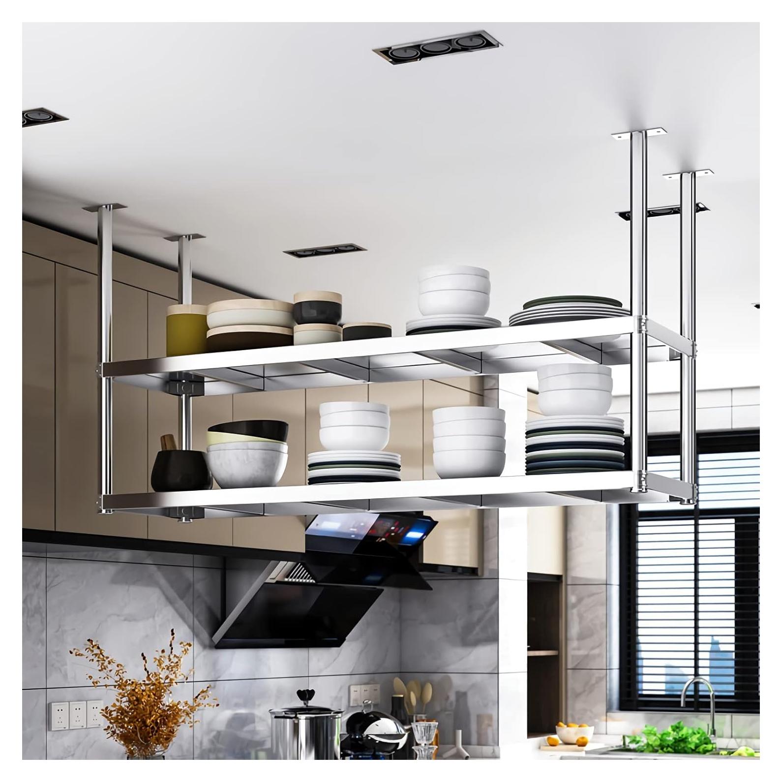 Estante de Techo DSVONAUS Acero Inoxidable 2 Capas 29 kg