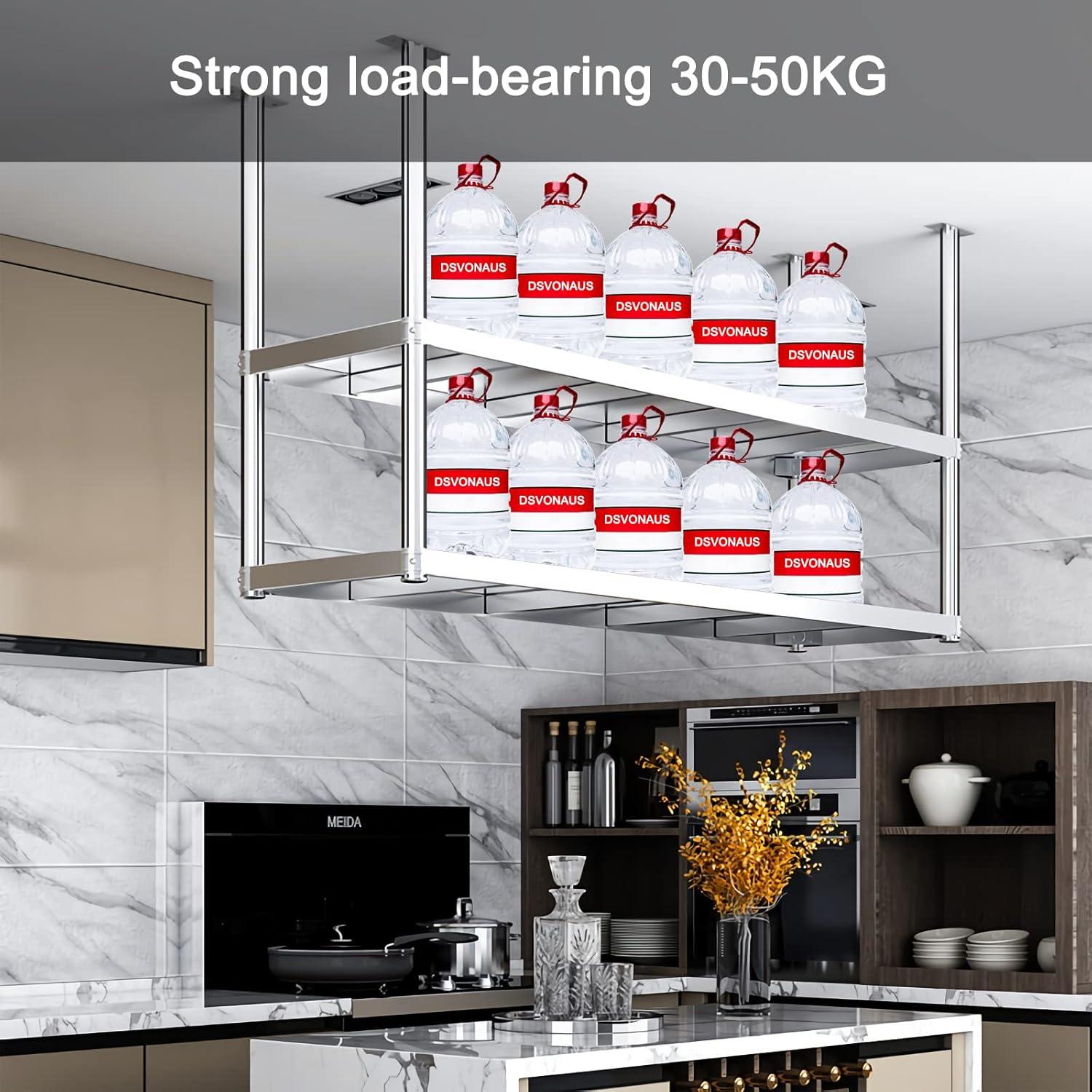 Estante de Techo DSVONAUS Acero Inoxidable 2 Capas 29 kg