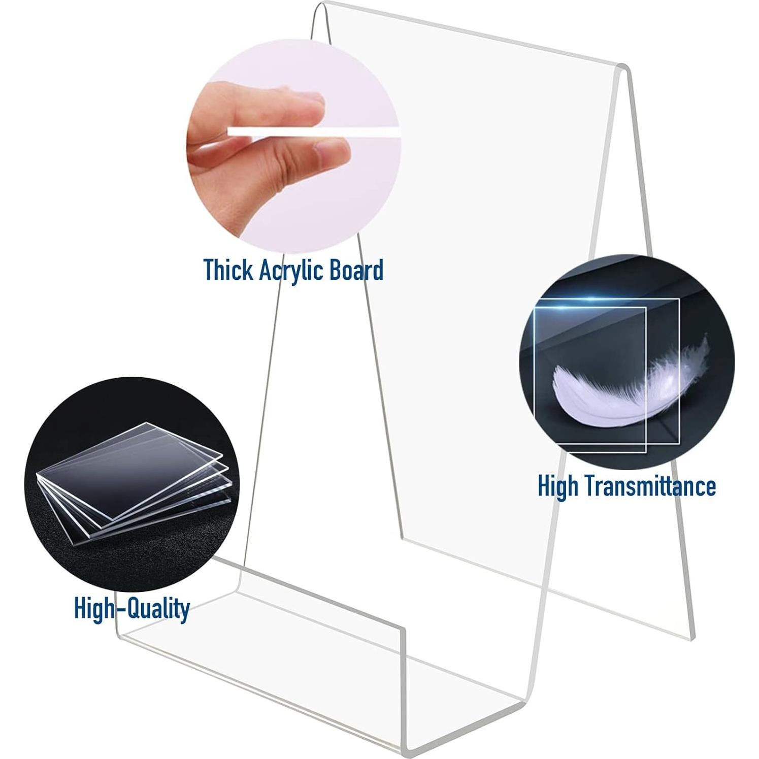 Soporte de Libro Acrílico Transparente DECORANY 10x14.73cm