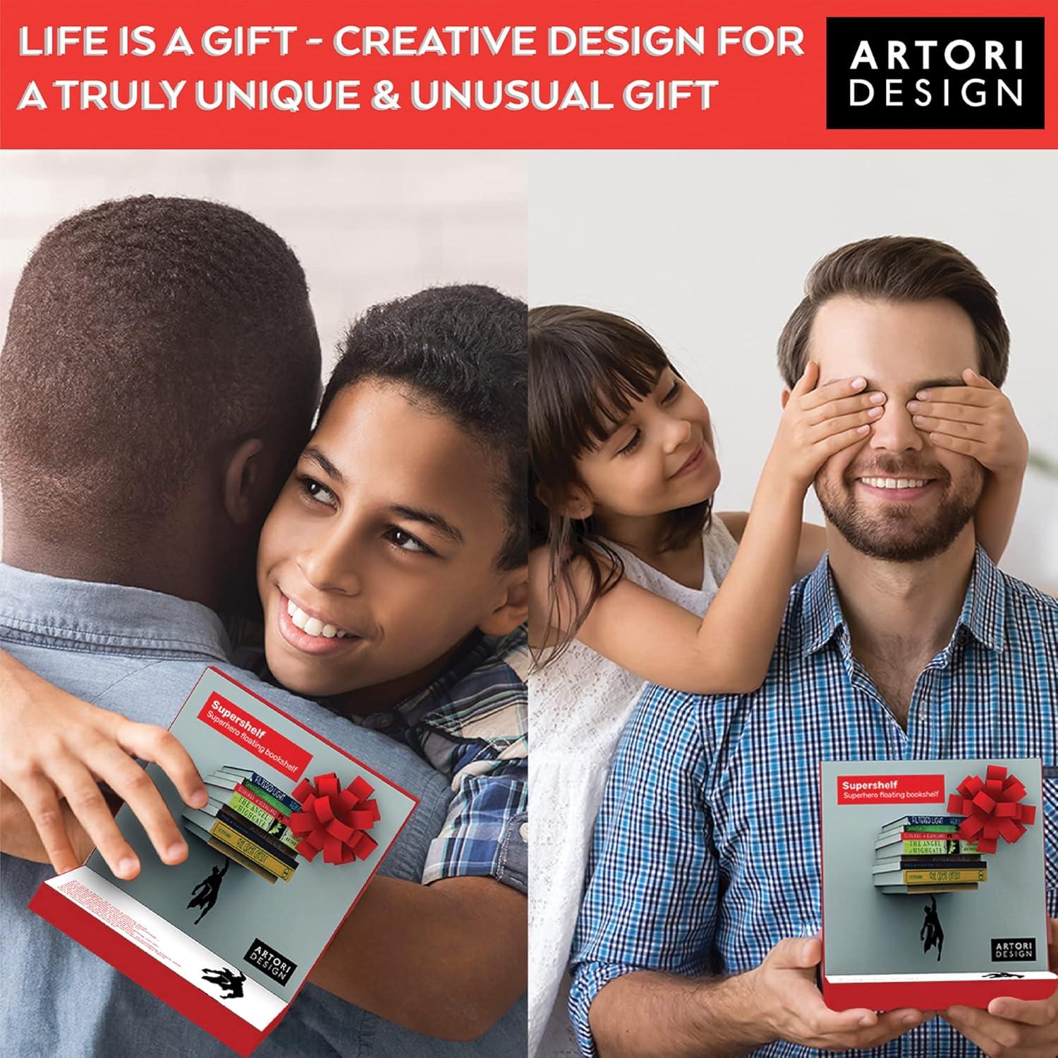 Estante Flotante Artori Design para Libros - Negro - AD001