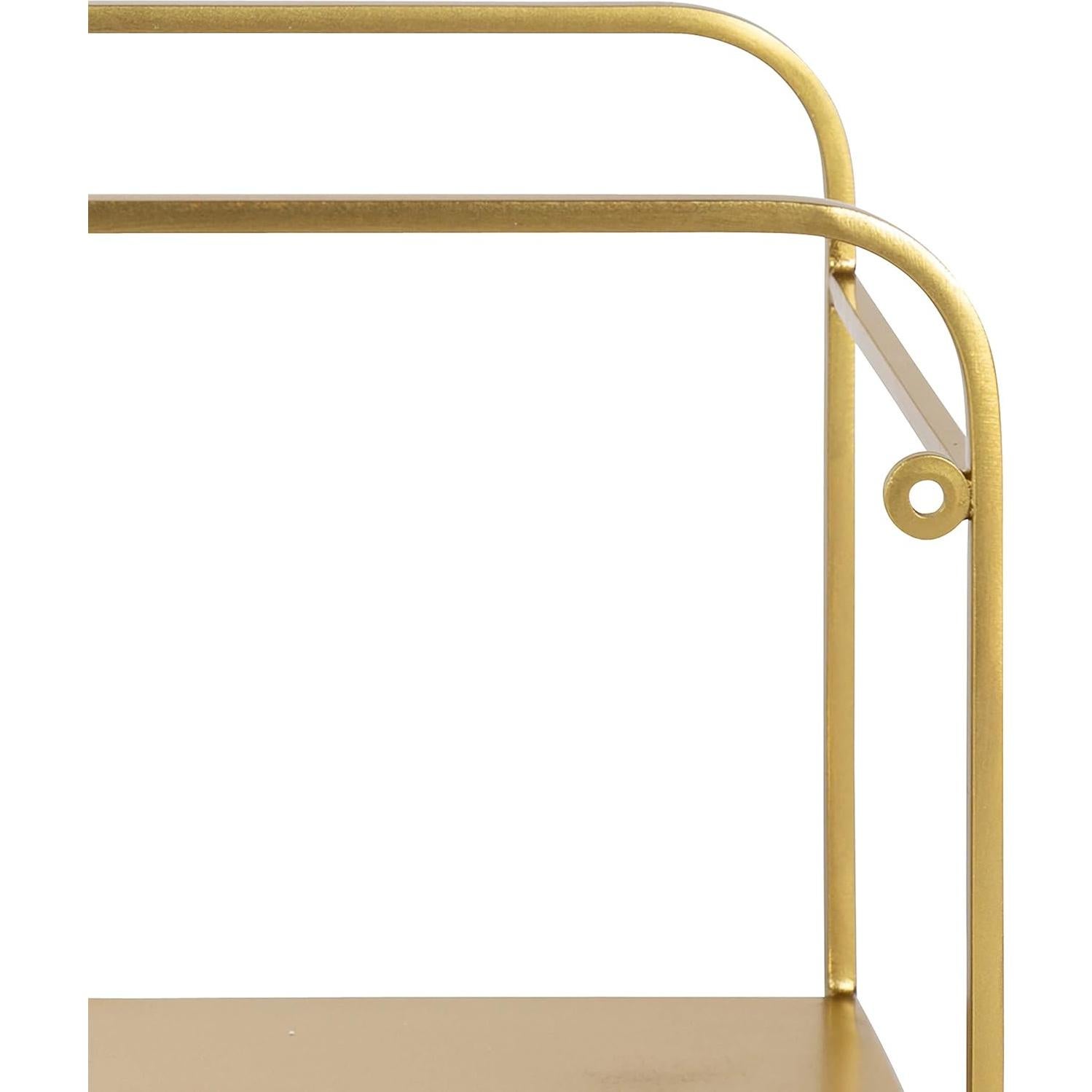 Conjunto de Estantes Emerline Kate y Laurel 2 Piezas Dorado