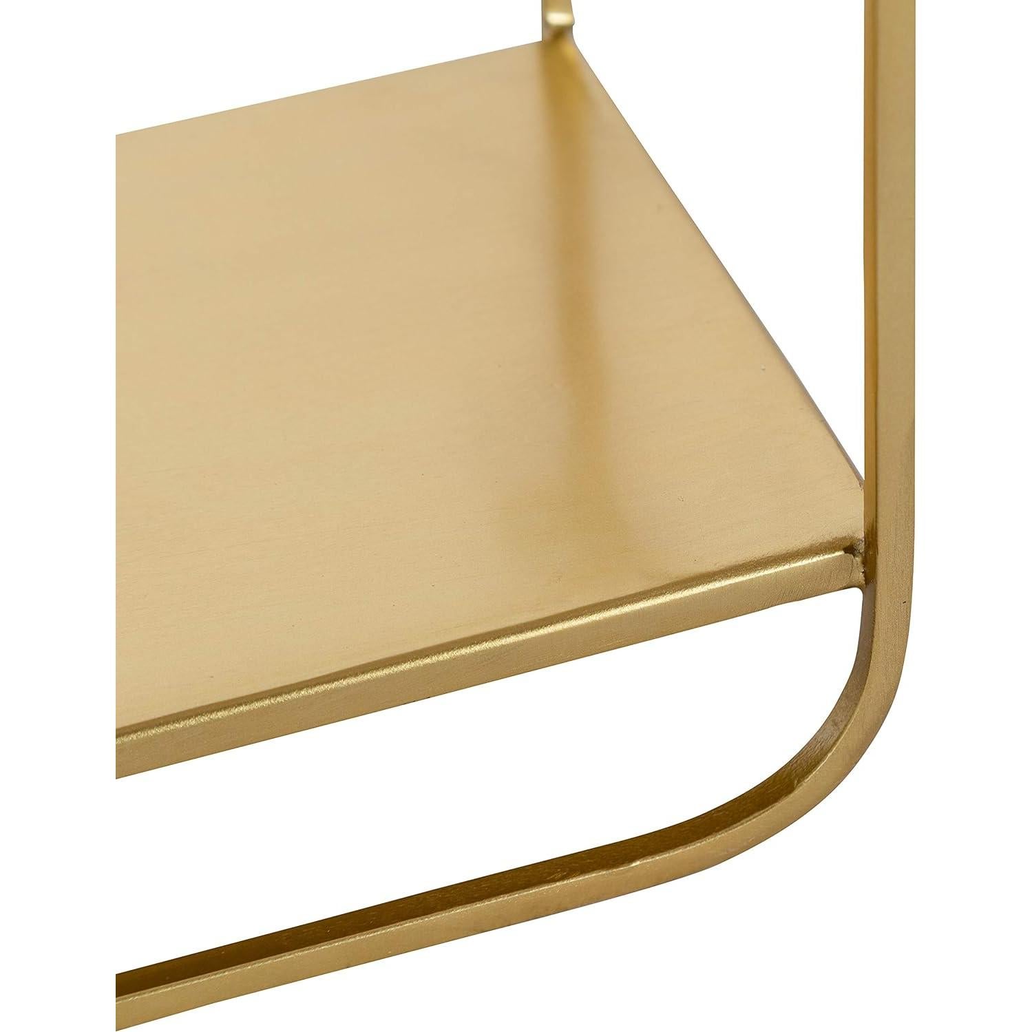 Conjunto de Estantes Emerline Kate y Laurel 2 Piezas Dorado