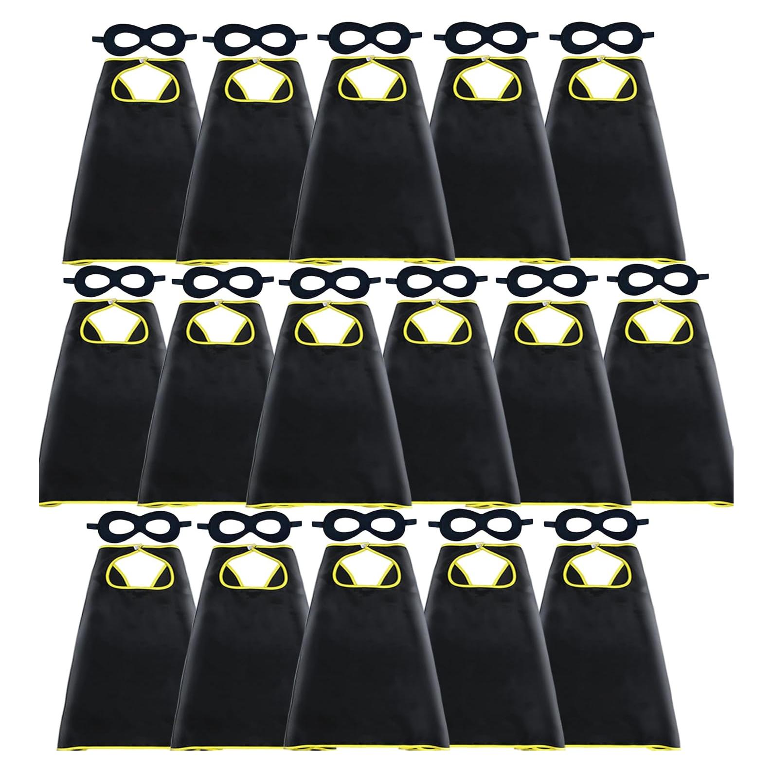 Conjunto de Capas y Máscaras de Superhéroe D.Q.Z 16 Piezas