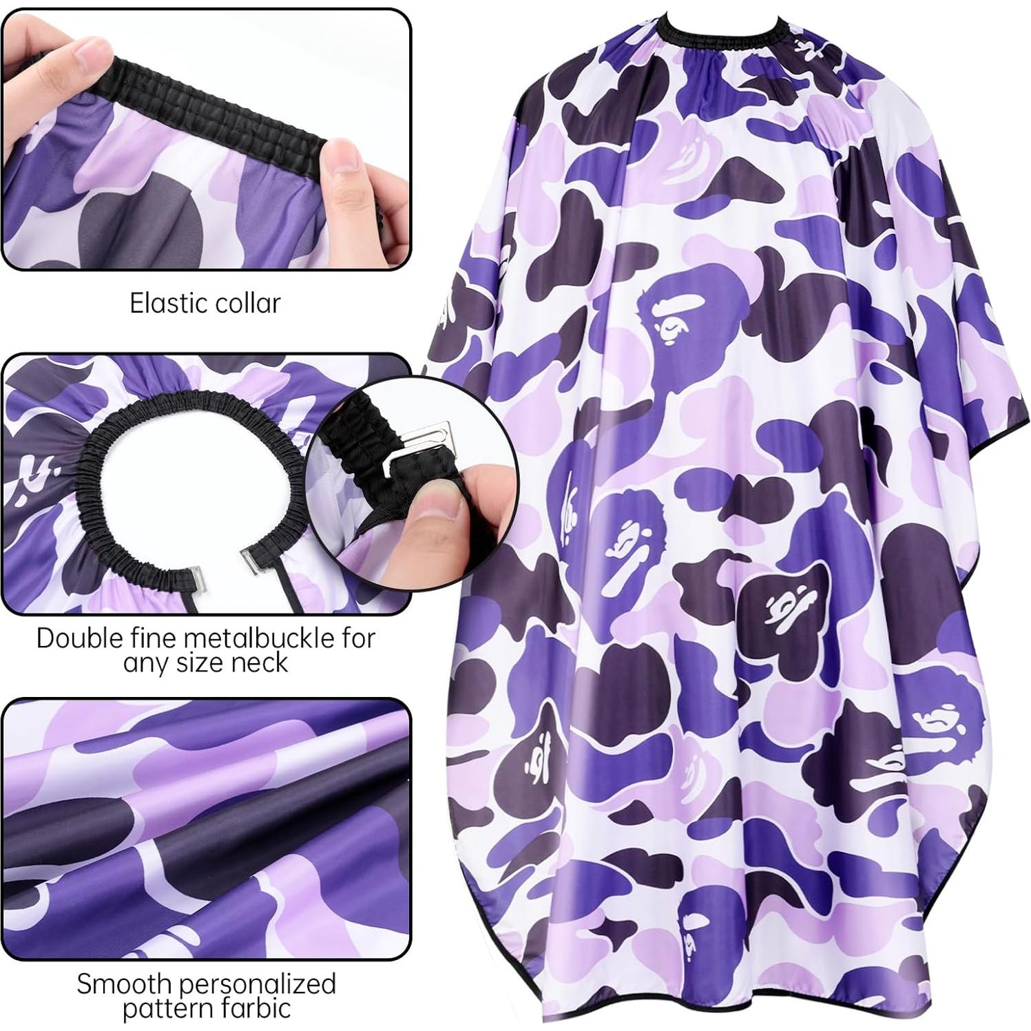 Capa de Corte de Cabello Profesional Nylon Impermeable 160x142 cm