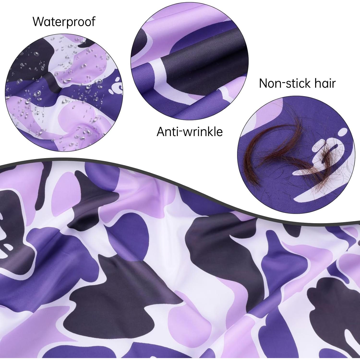 Capa de Corte de Cabello Profesional Nylon Impermeable 160x142 cm