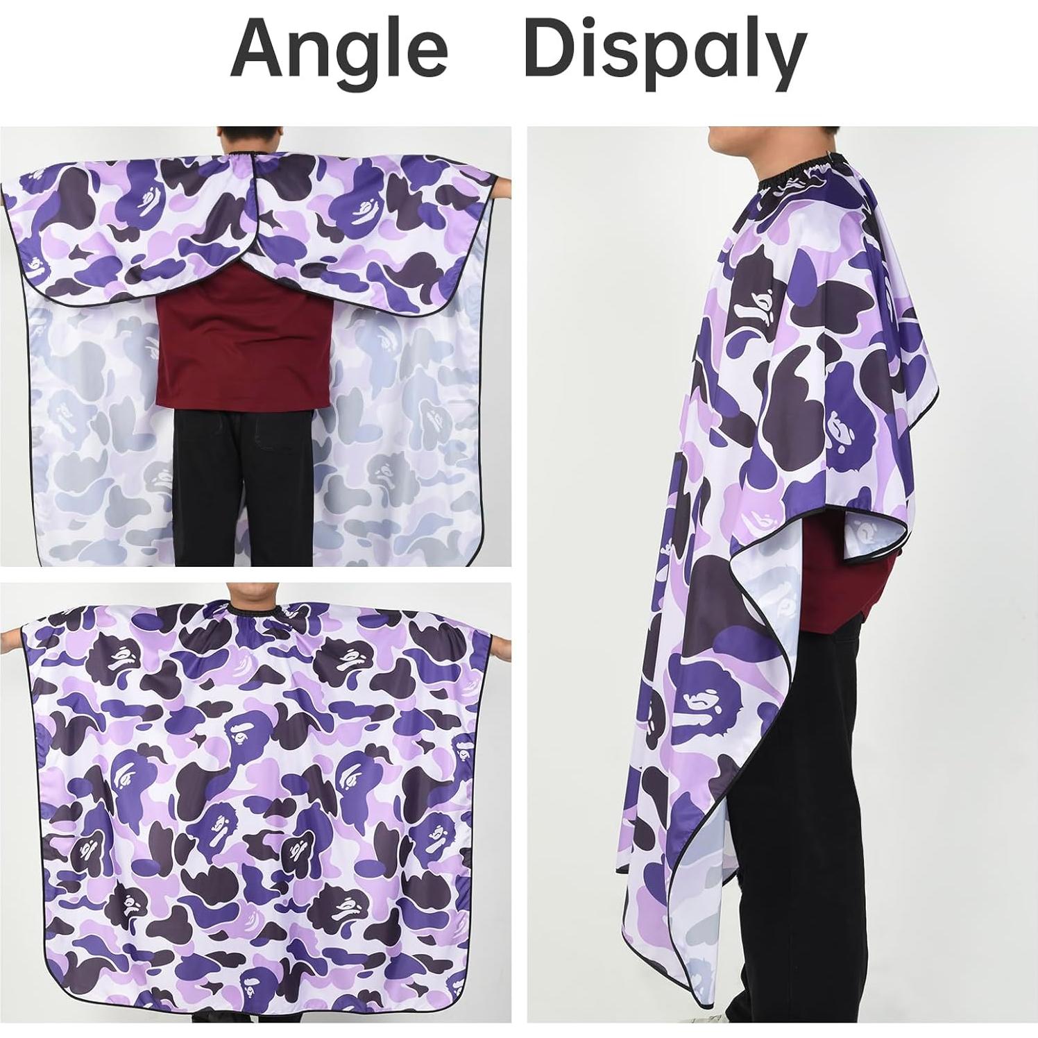 Capa de Corte de Cabello Profesional Nylon Impermeable 160x142 cm