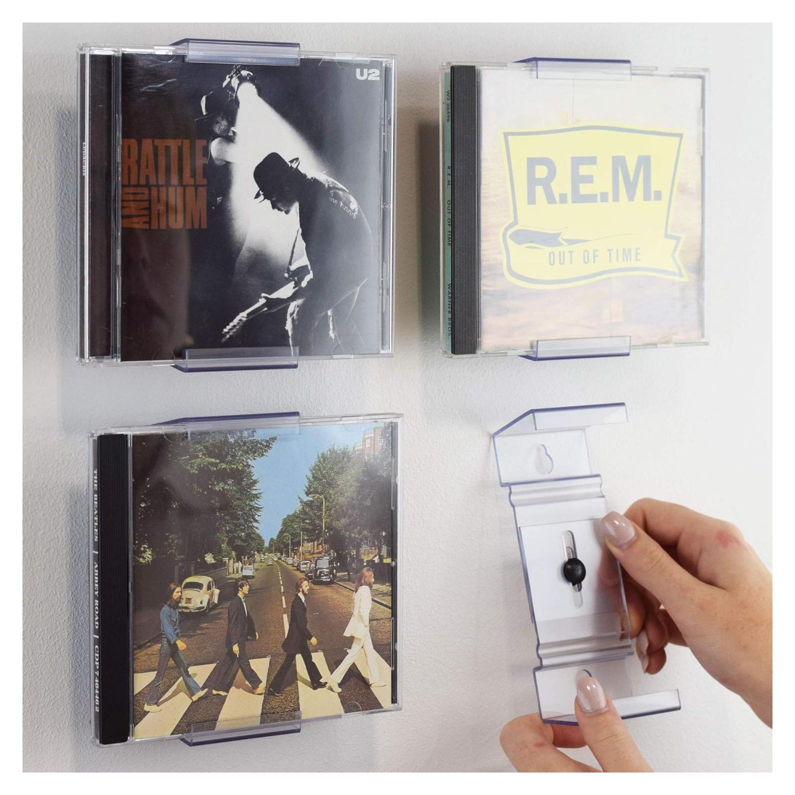 Soporte para CD CollectorMount Paquete de 3 Ajustable Transparente