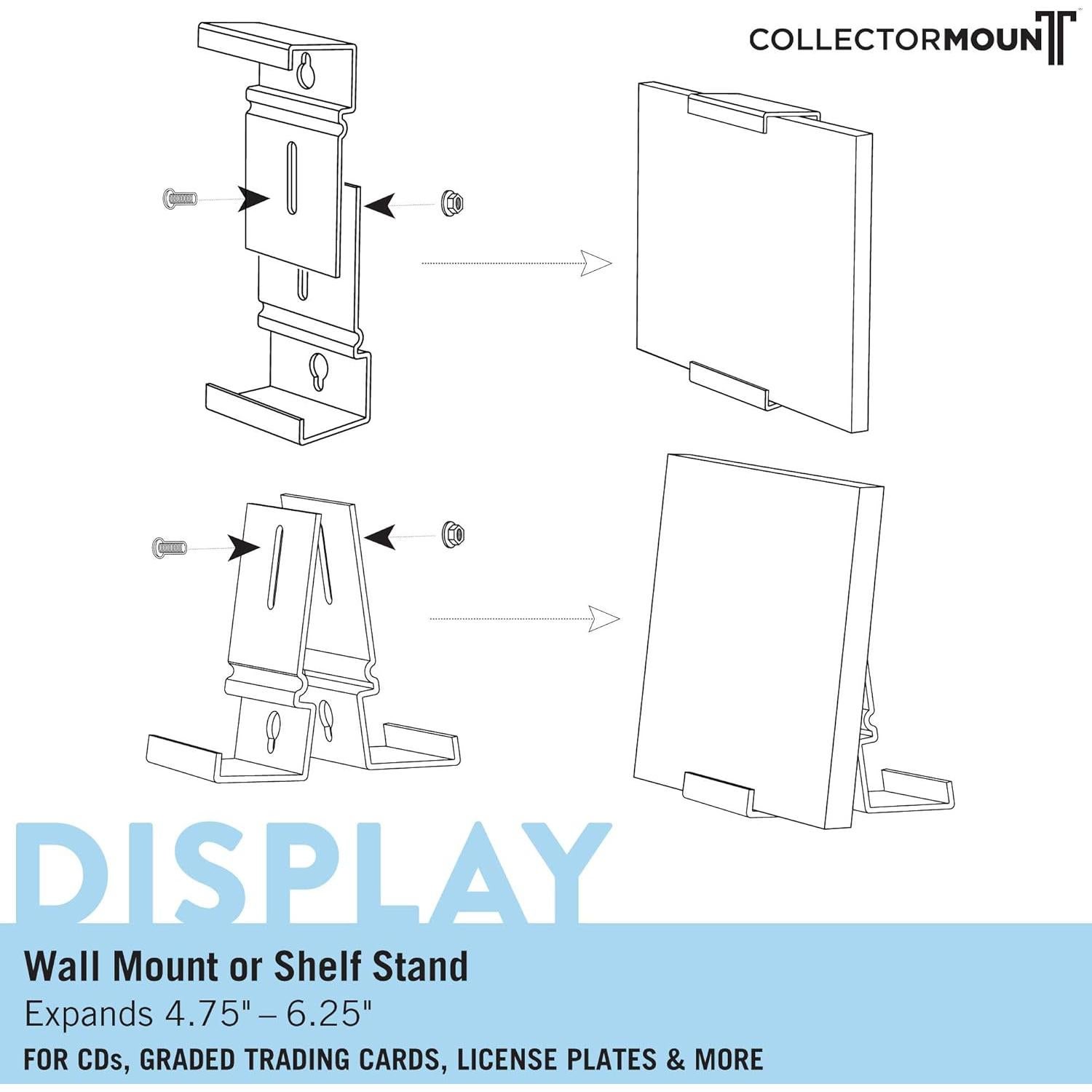 Soporte para CD CollectorMount Paquete de 3 Ajustable Transparente