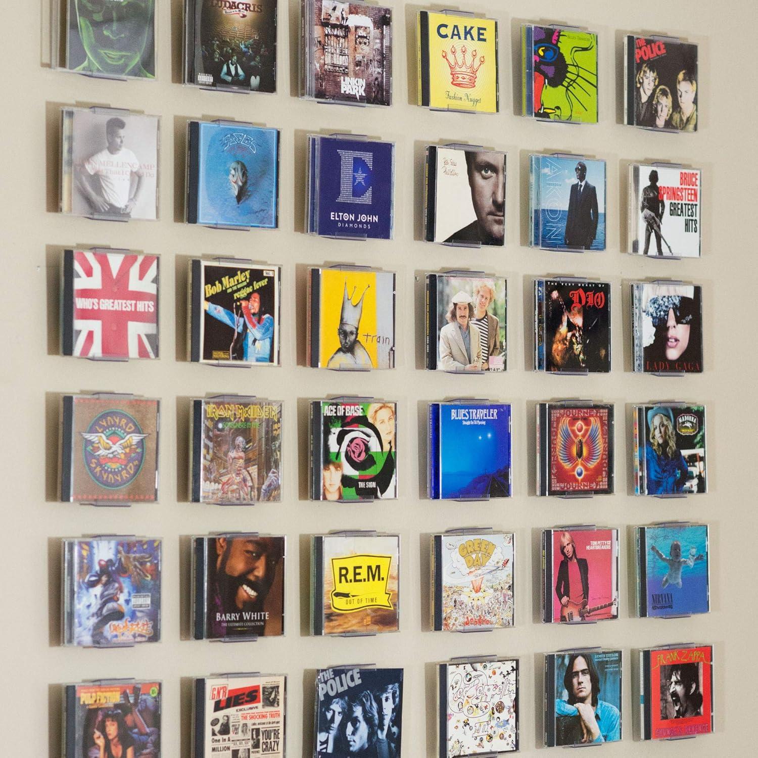 Soporte para CD CollectorMount Paquete de 3 Ajustable Transparente