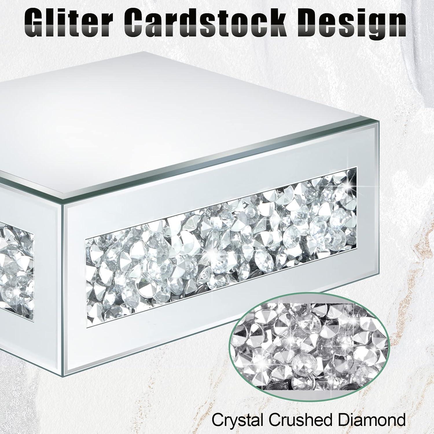 Estantes Flotantes de Vidrio Espejado Tuanse 4 Piezas 15.2x13.2cm