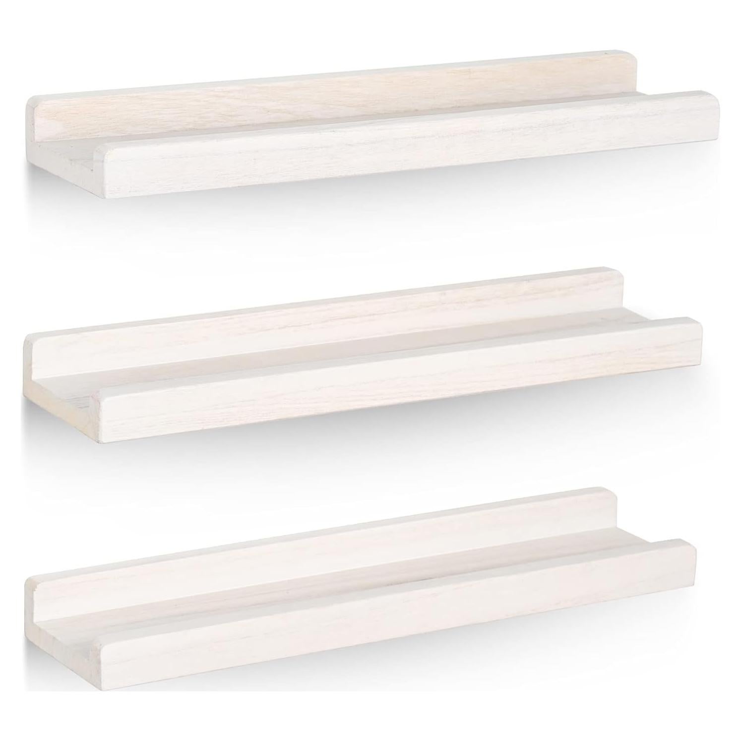 Estanterías Flotantes Emfogo de Madera Rústica 3 Unidades 42.9 cm