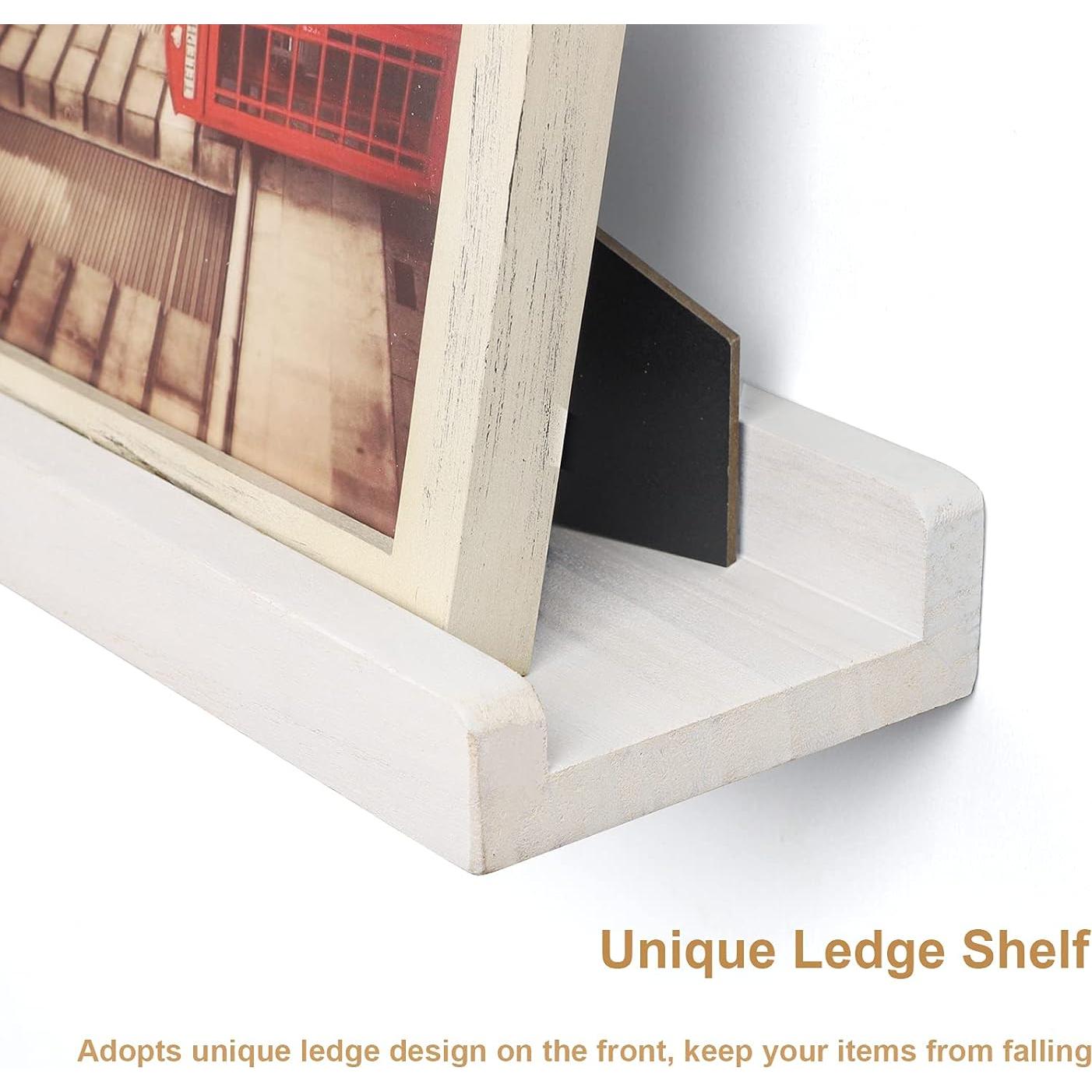 Estanterías Flotantes Emfogo de Madera Rústica 3 Unidades 42.9 cm