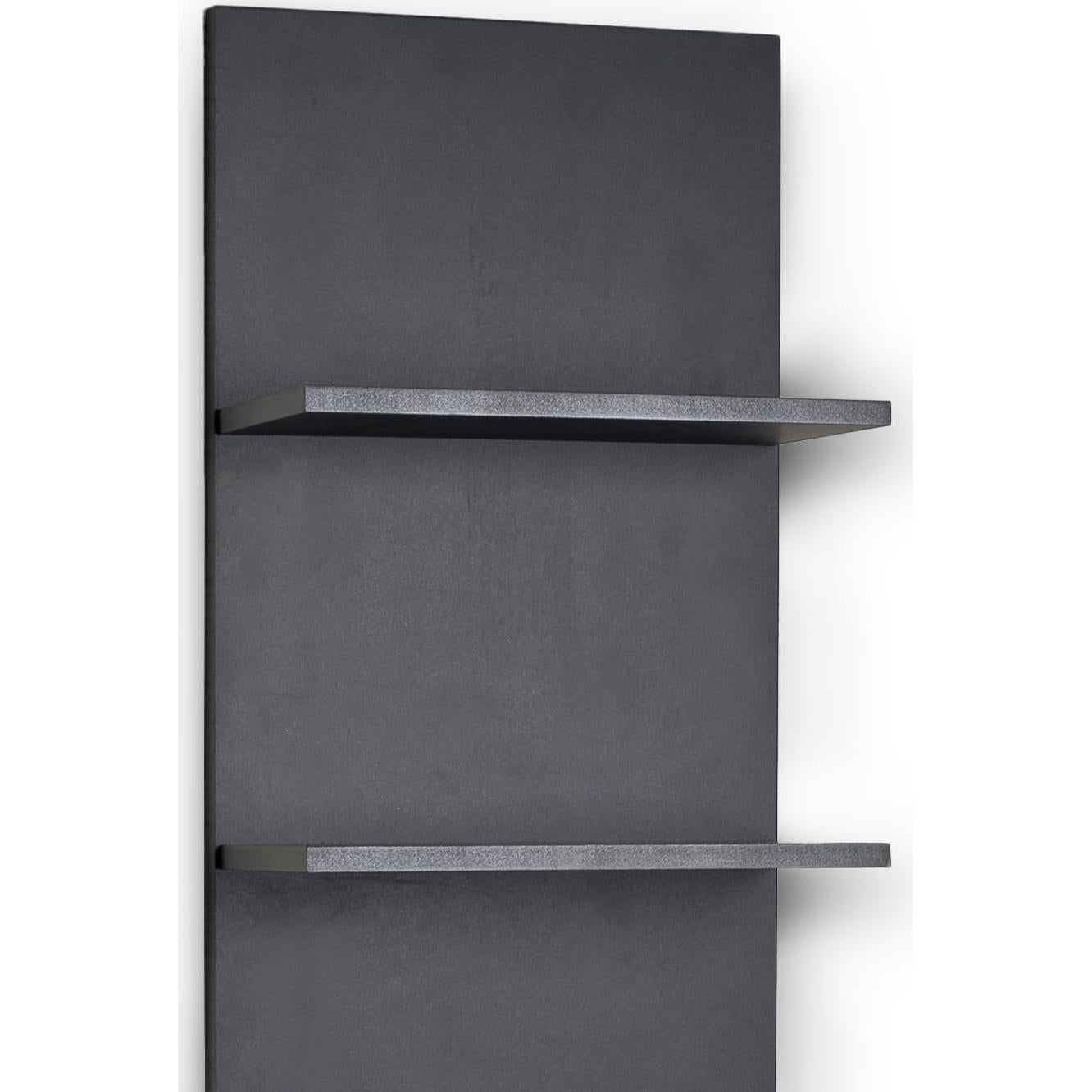 Estantería vertical Danya B. negra con 5 estantes para libros