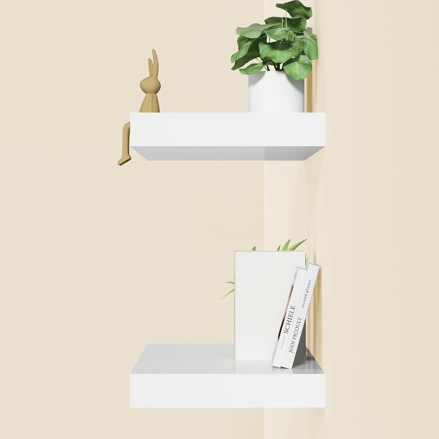 Juego de 2 Estantes Flotantes LitaEther 90.2 cm Blanco