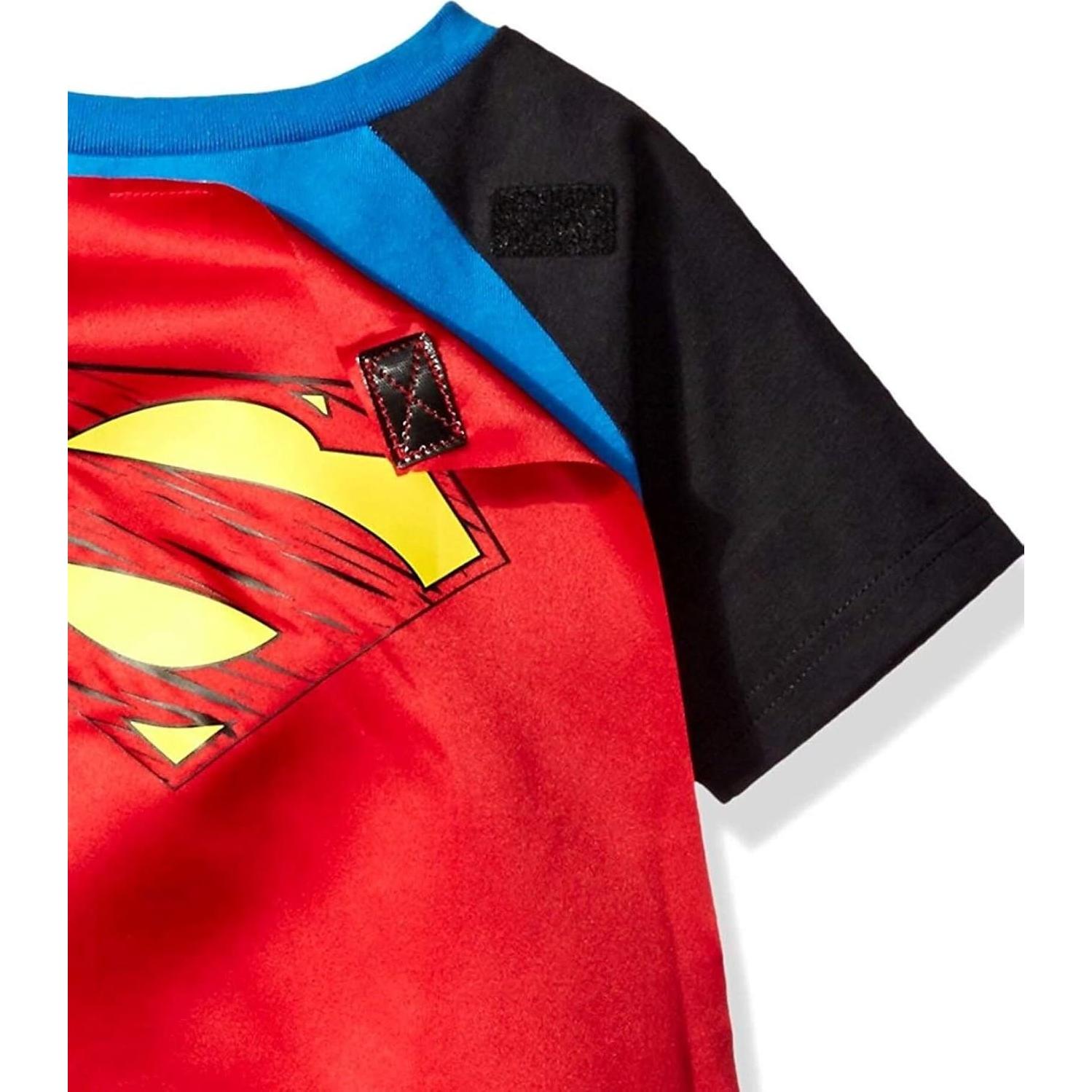 Camiseta y Capa DC Comics Liga de la Justicia para Niños