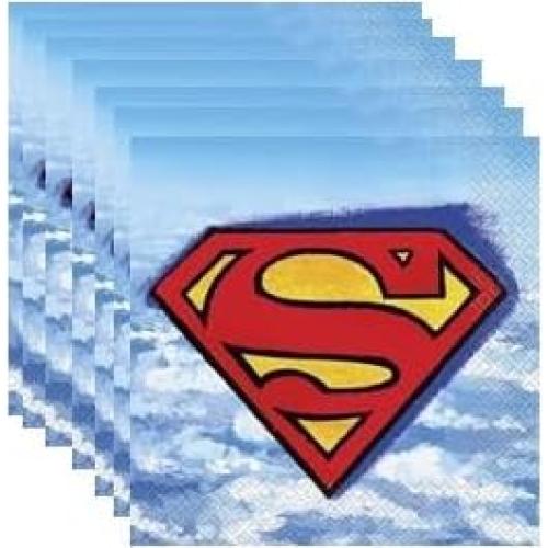 Suministros Fiesta Cumpleaños Superman 16 Platos Servilletas