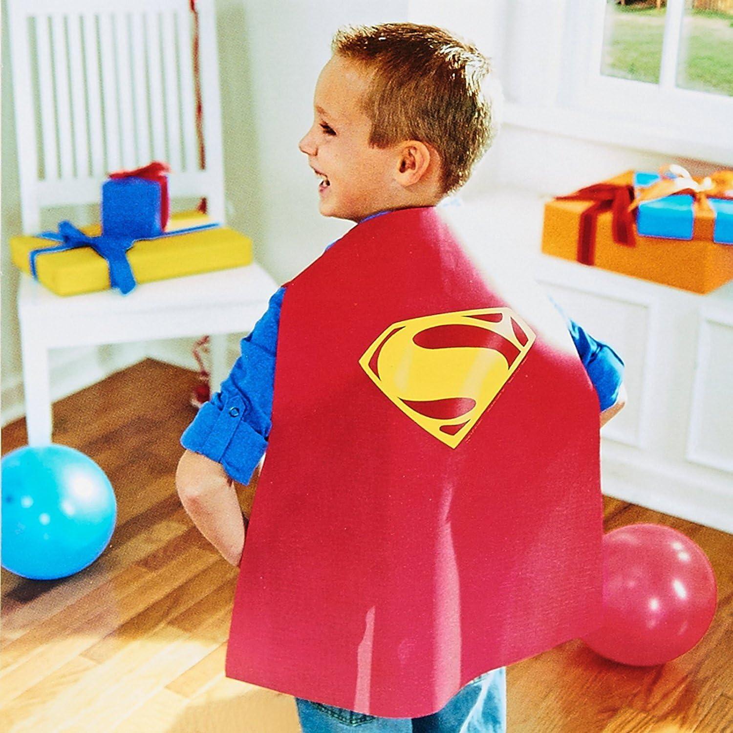 Suministros de Fiesta Superman - Paquete 16 Platos, Vasos y Más