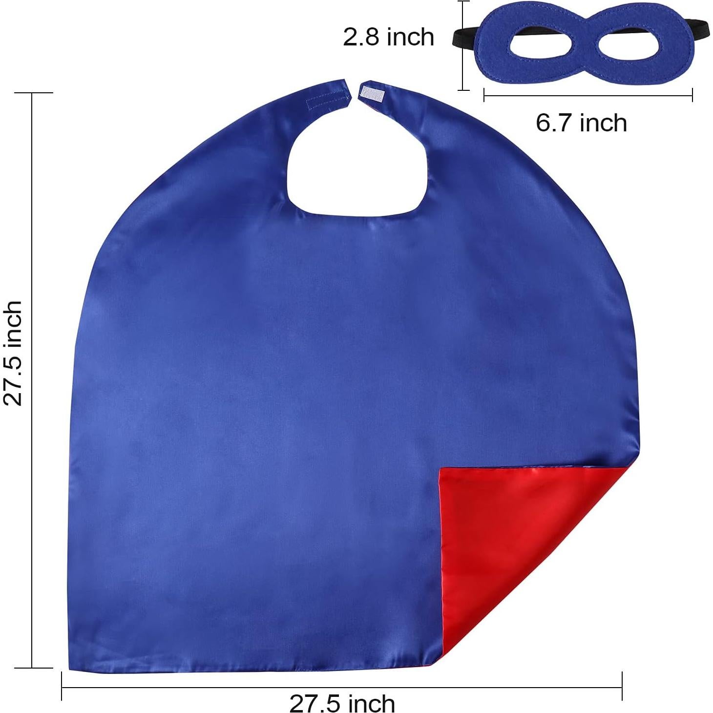 Capa y Máscara de Superhéroe para Niños - Personalizable 70x70cm