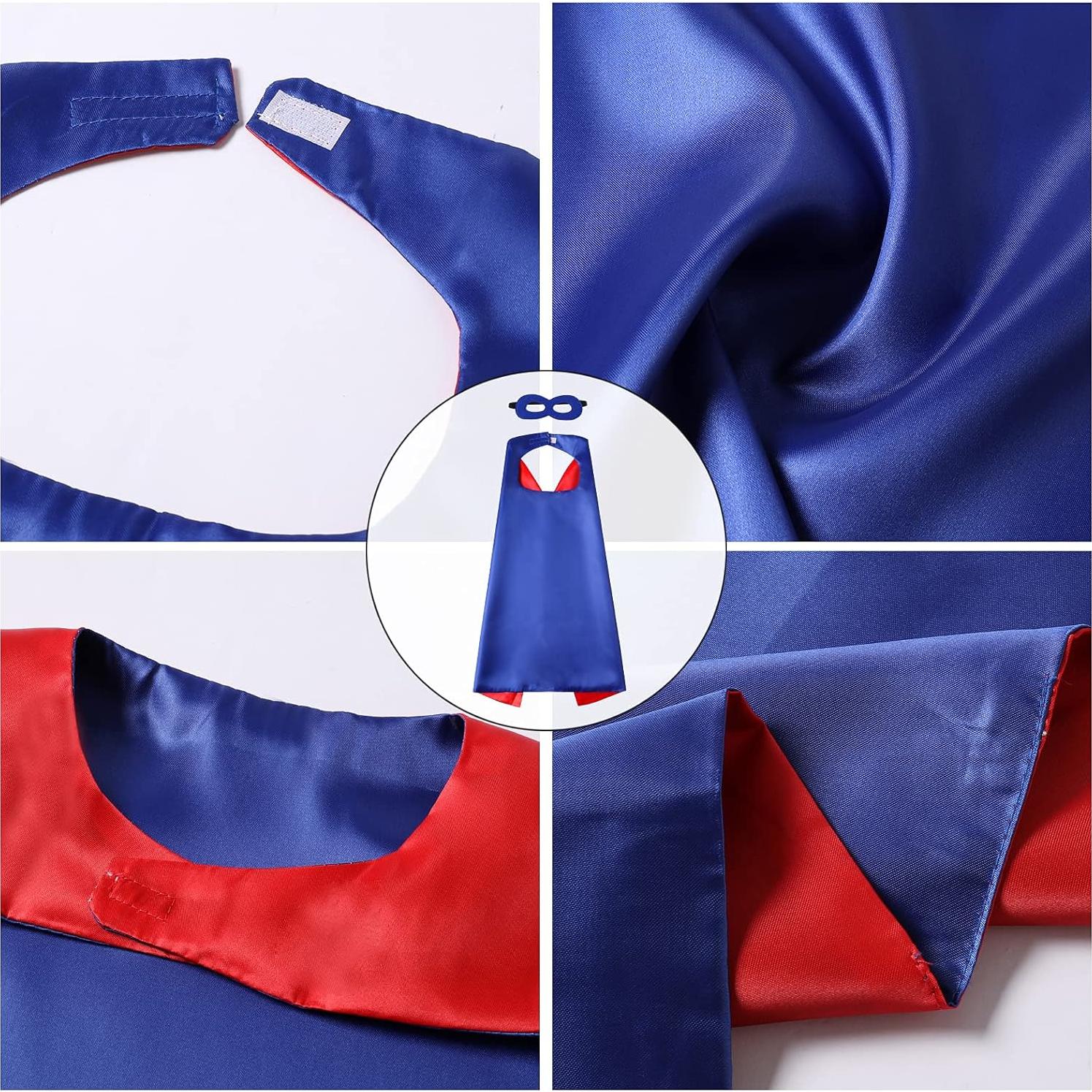 Capa y Máscara de Superhéroe para Niños - Personalizable 70x70cm