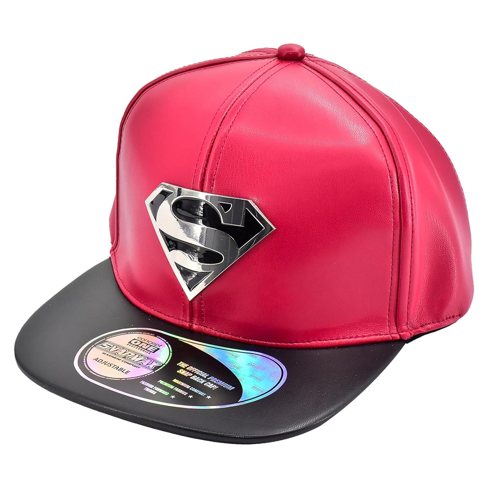 Gorra Snapback Superman DC Comics Unisex Ajustable Roja