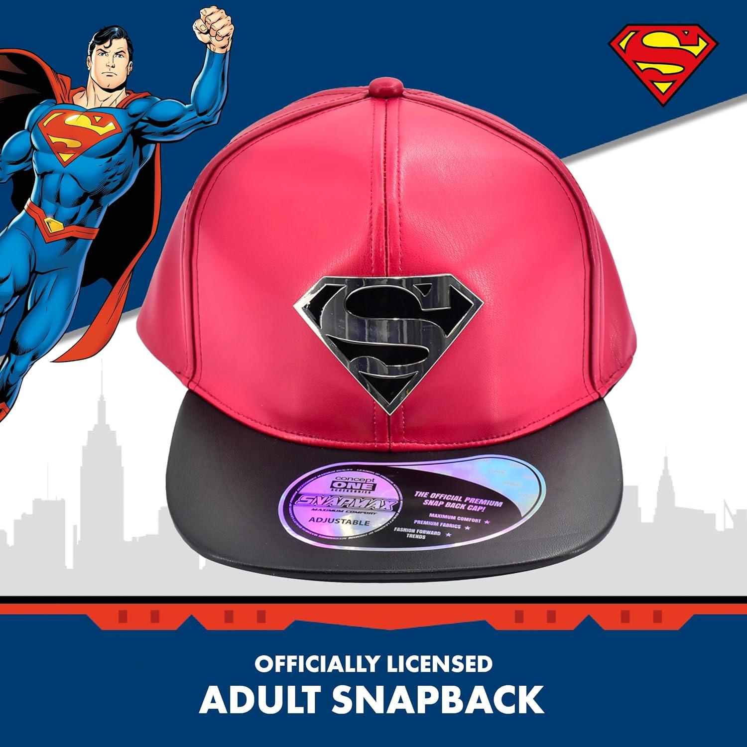 Gorra Snapback Superman DC Comics Unisex Ajustable Roja