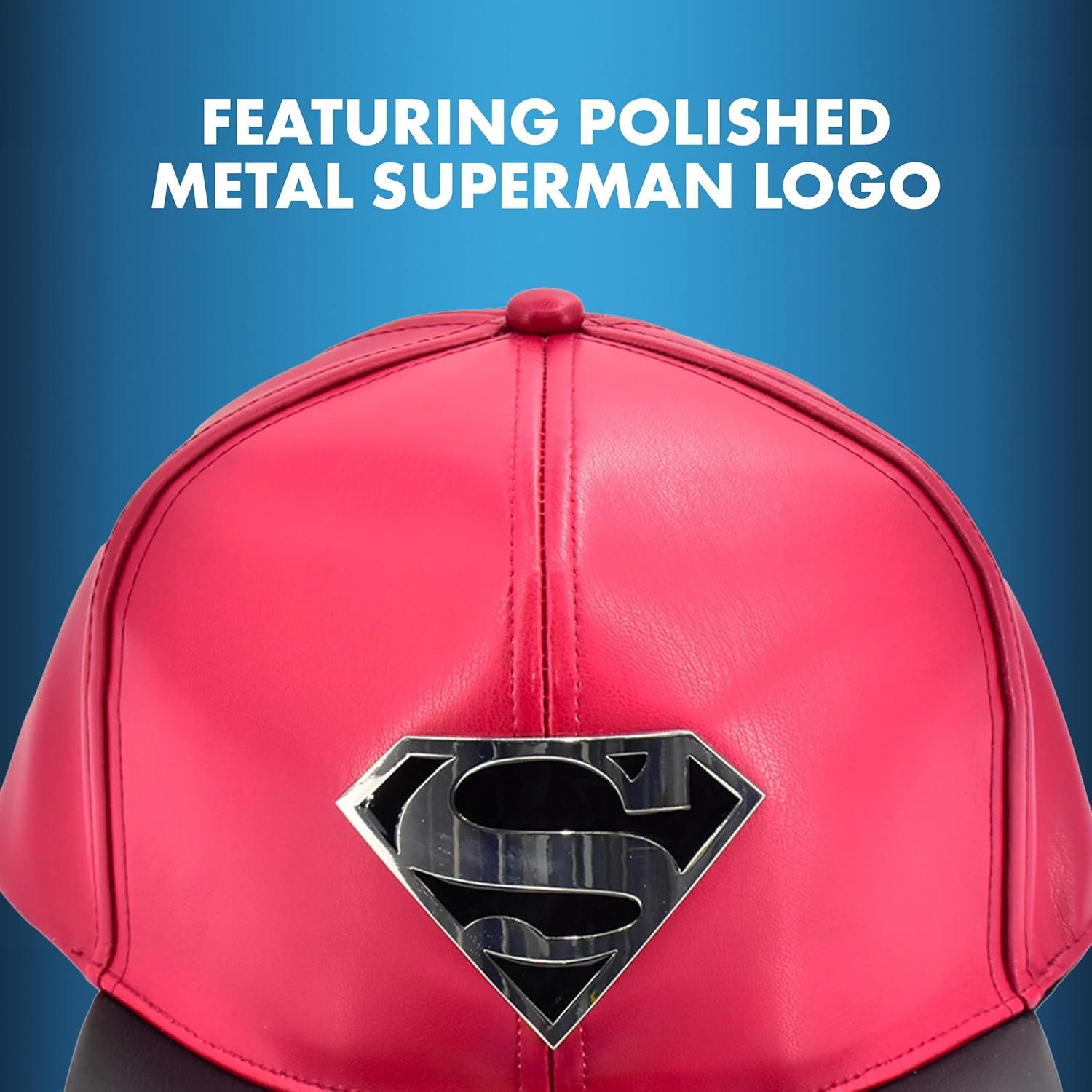 Gorra Snapback Superman DC Comics Unisex Ajustable Roja