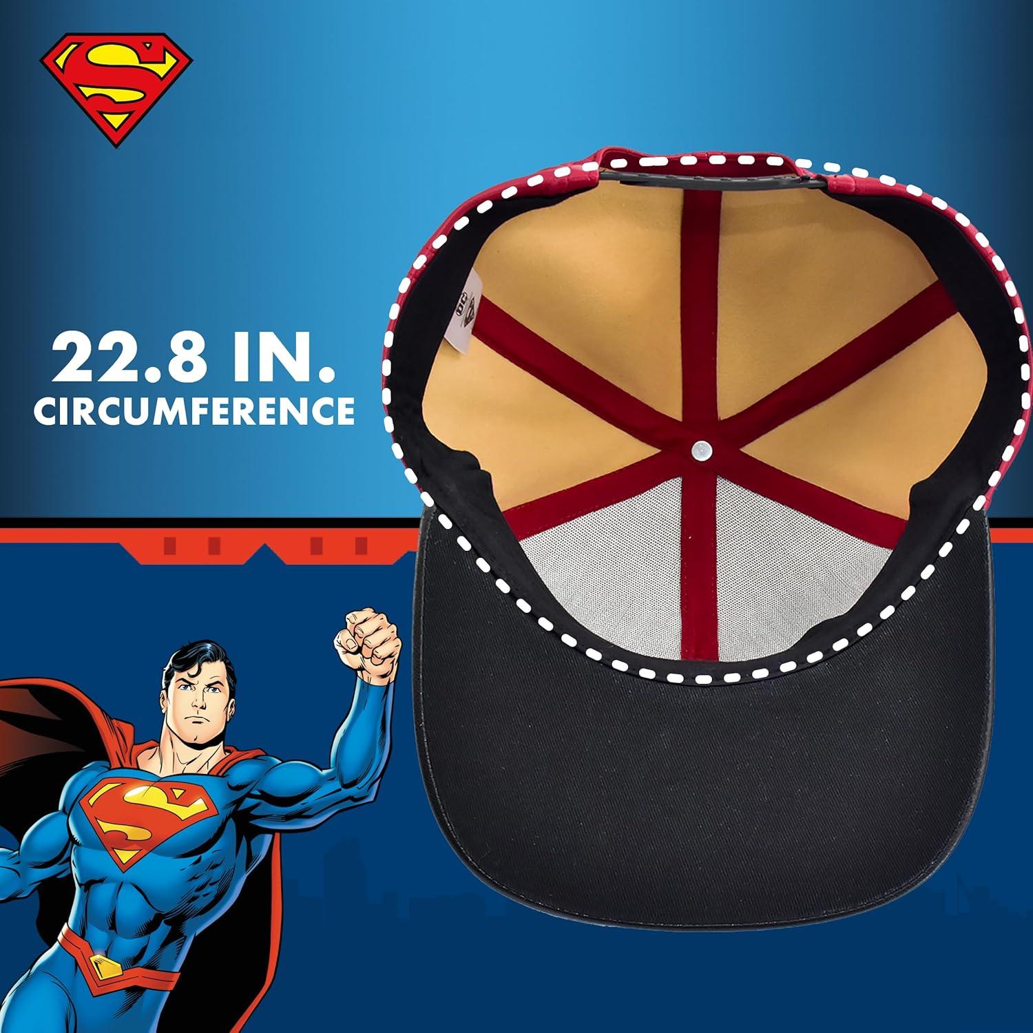 Gorra Snapback Superman DC Comics Unisex Ajustable Roja