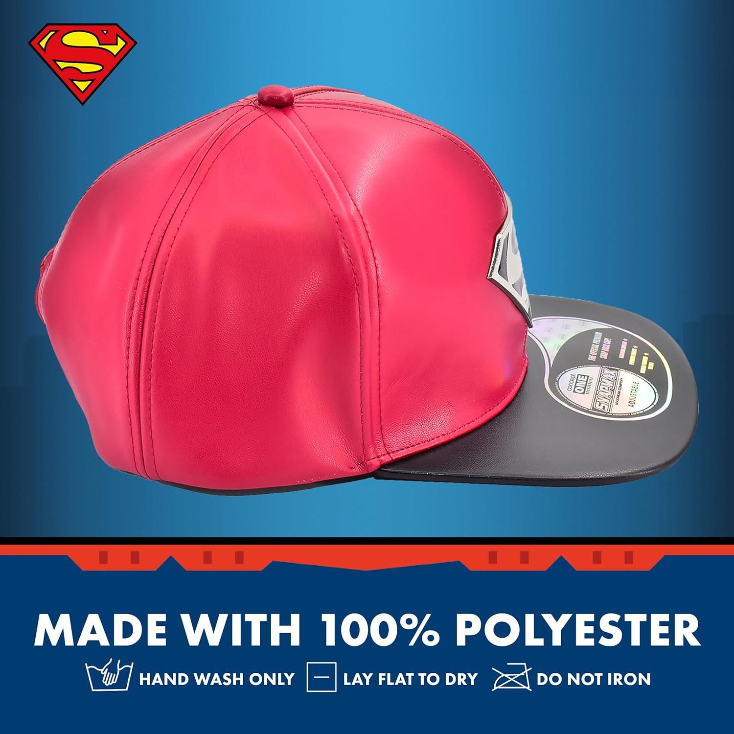 Gorra Snapback Superman DC Comics Unisex Ajustable Roja