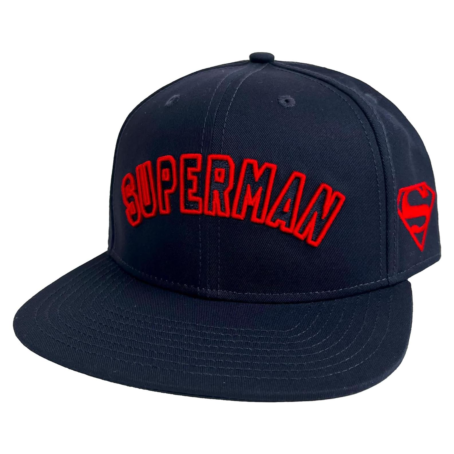 Gorra Estructurada Superman 6 Paneles Visera Plana Unisex