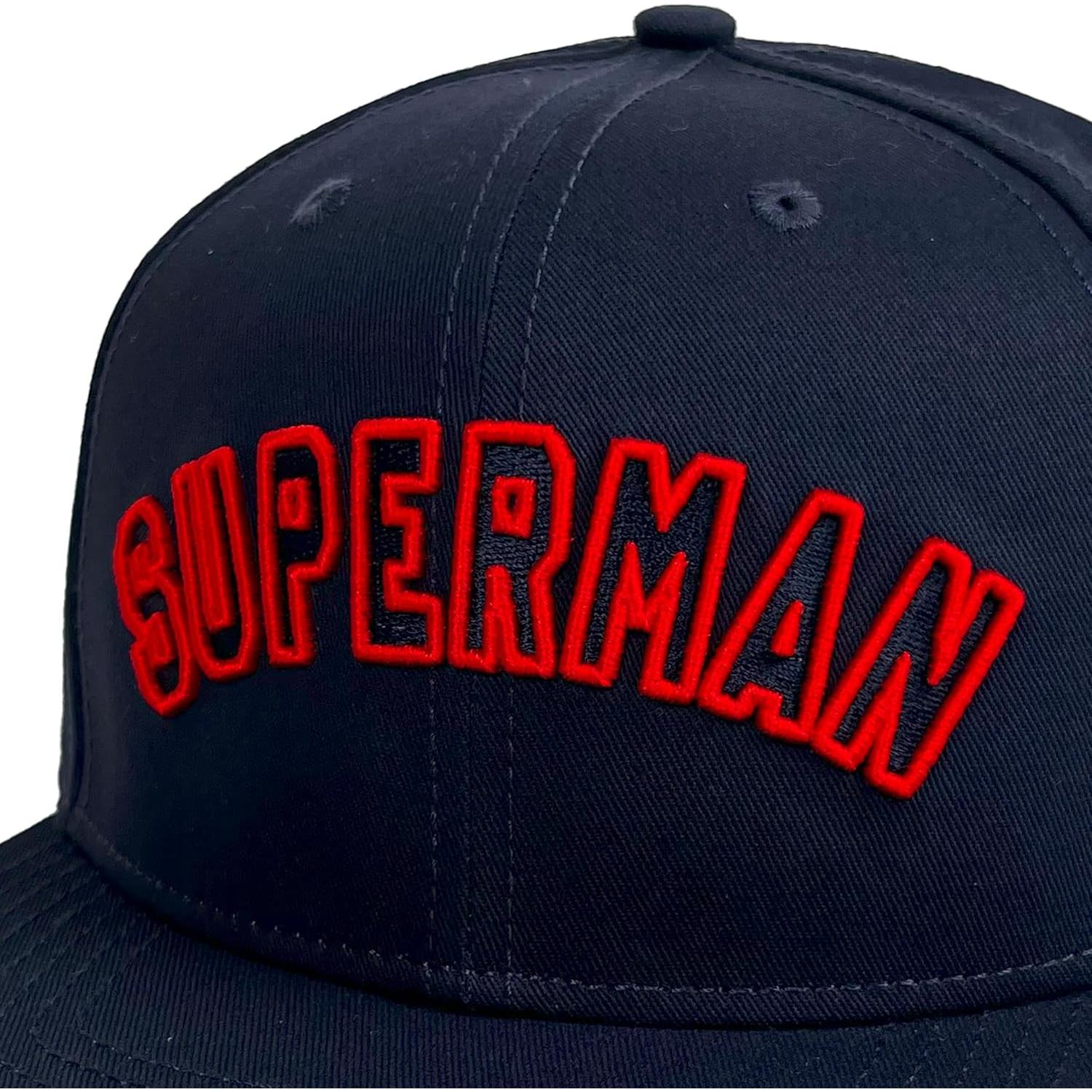 Gorra Estructurada Superman 6 Paneles Visera Plana Unisex