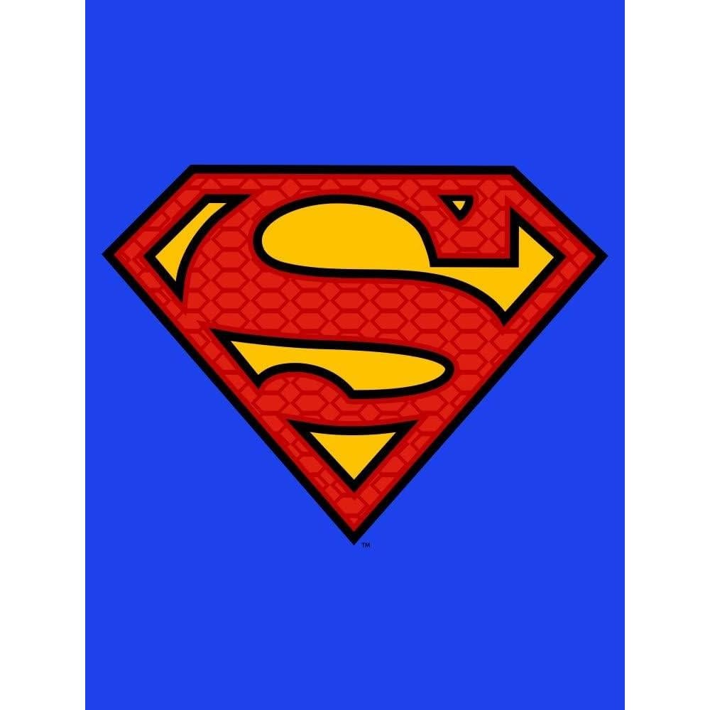 Camiseta Superman Azul Real para Niños Manga Corta