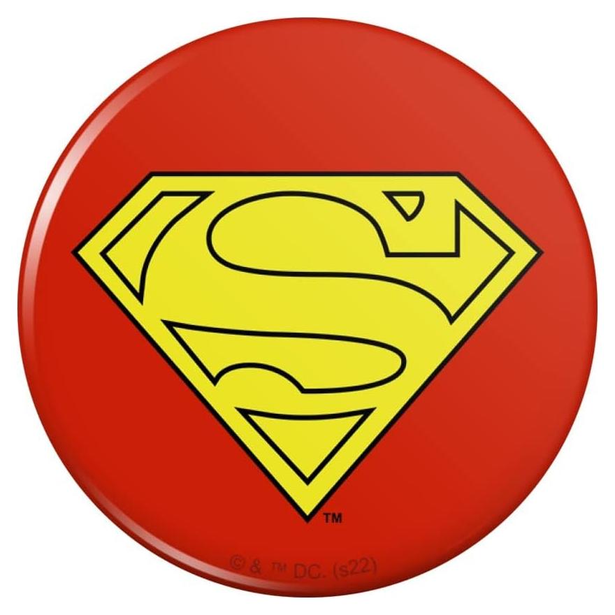 Botón de Pin Superman Gráficas y Más 5.7 cm Alta Calidad
