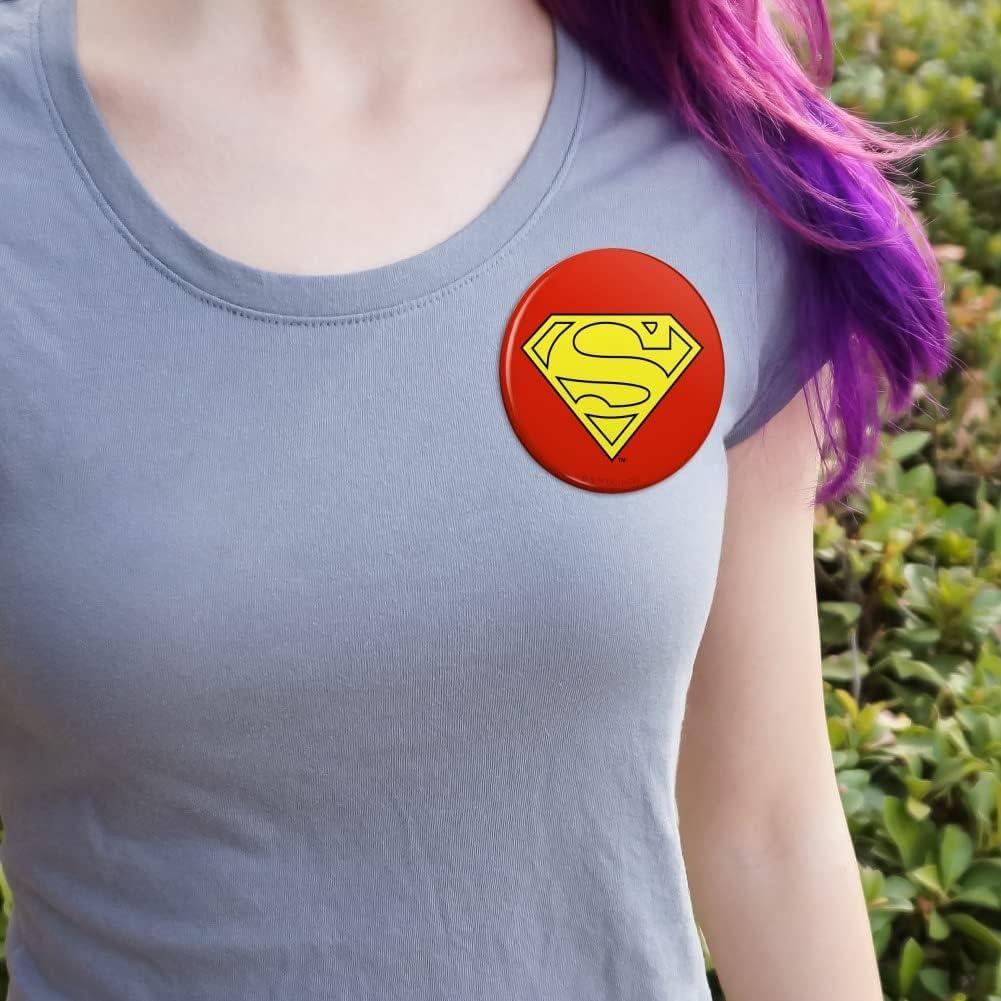 Botón de Pin Superman Gráficas y Más 5.7 cm Alta Calidad