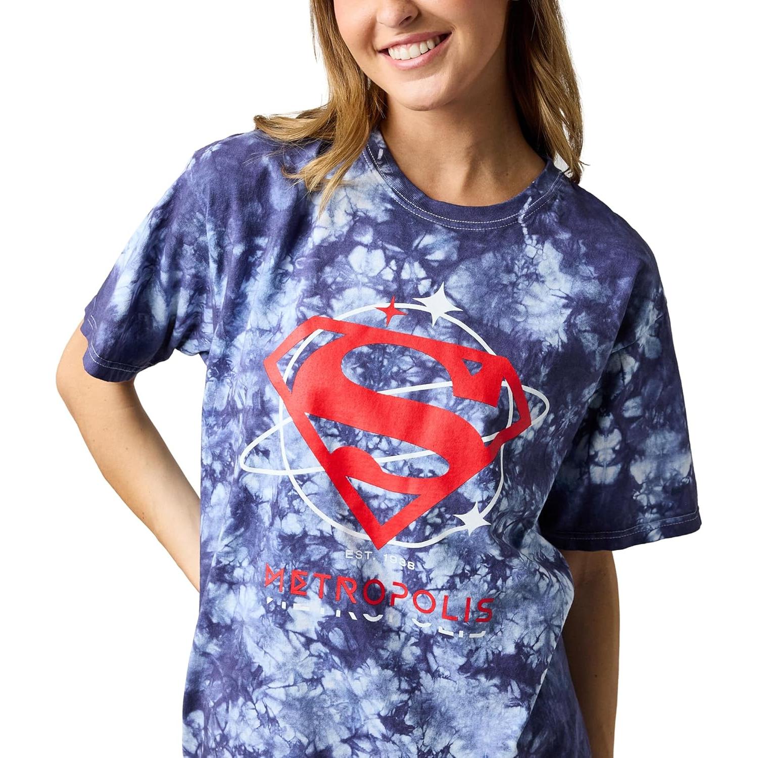 Camiseta Mujer Superman Bioworld Azul Marino X-Large