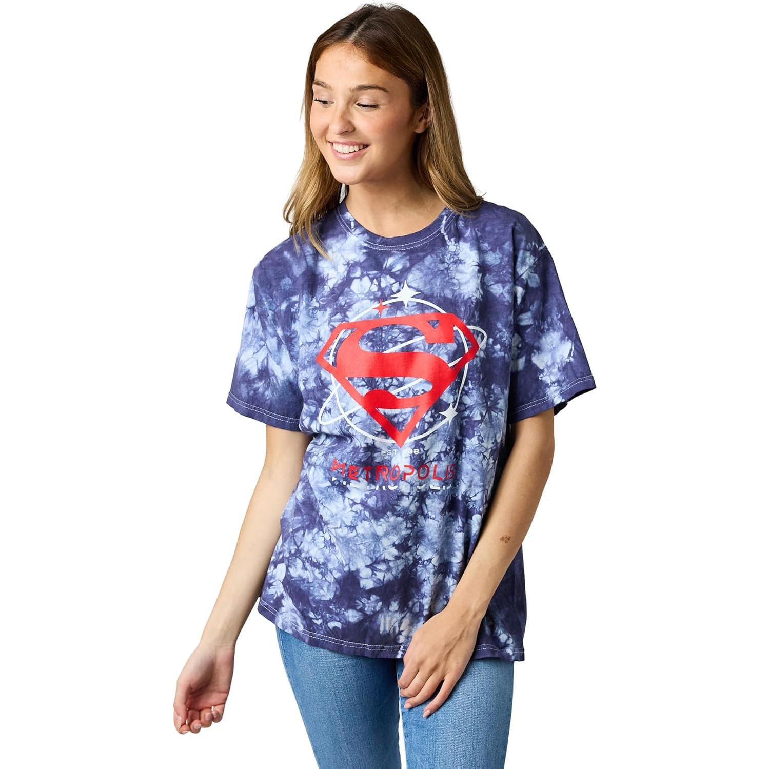 Camiseta Mujer Superman Bioworld Azul Marino X-Large