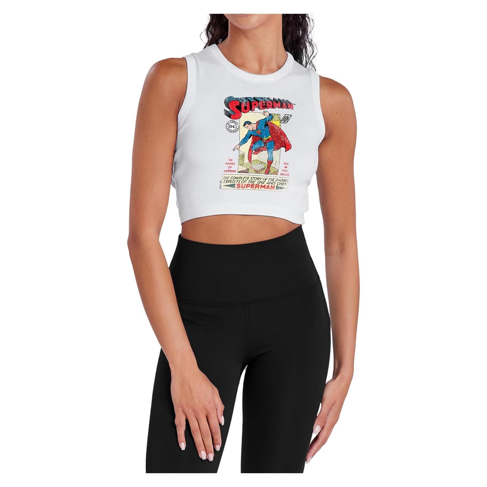 Camiseta Corto Universitaria Popfunk para Mujeres - Blanco - M