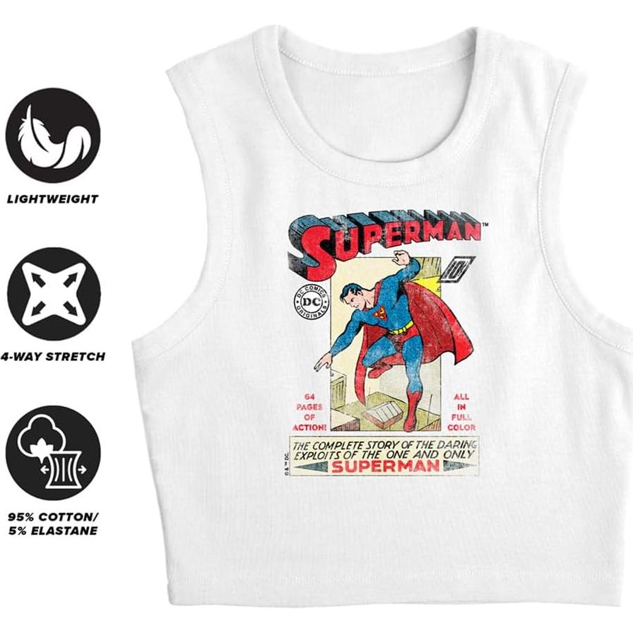 Camiseta Corto Universitaria Popfunk para Mujeres - Blanco - M