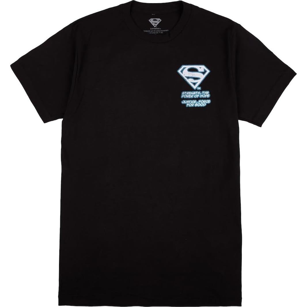 Camiseta Superman Oversized Negra Bioworld Hombre XX-Large