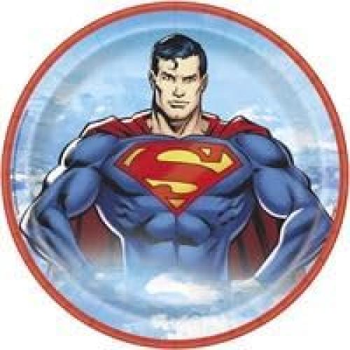 Suministros Fiesta Cumpleaños Superman 16 Platos Vasos Servilletas