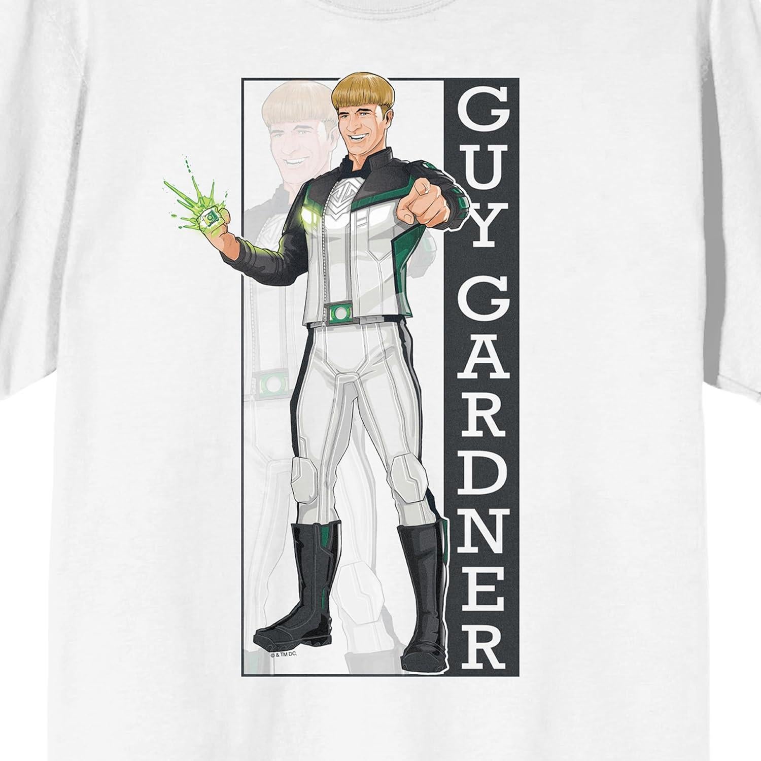 Camiseta Superman 2025 Guy Gardner Manga Corta Blanca