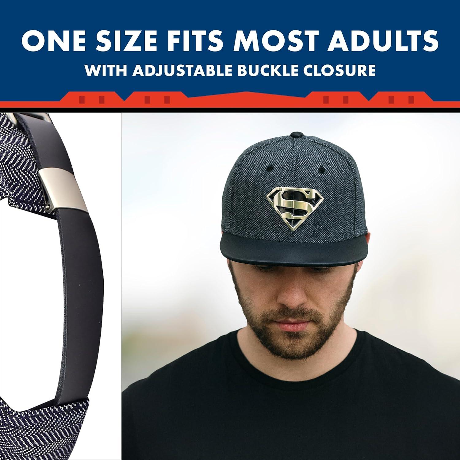 Gorra de Béisbol Superman DC Comics Unisex Ajustable Gris