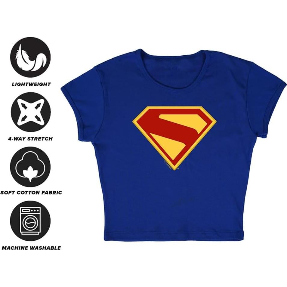 Camiseta de Manga Corta Mujer Popfunk Superman 2025 - Pequeña