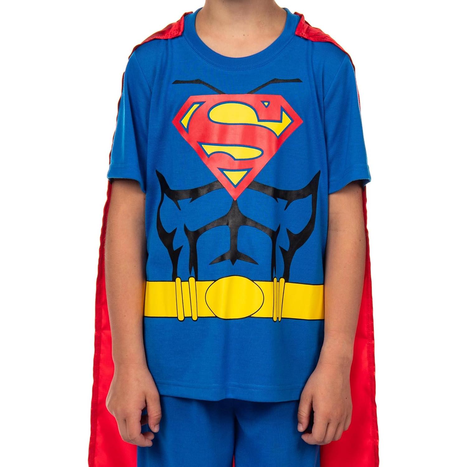 Pijamas Superman Intimo para Niños con Capa Desmontable