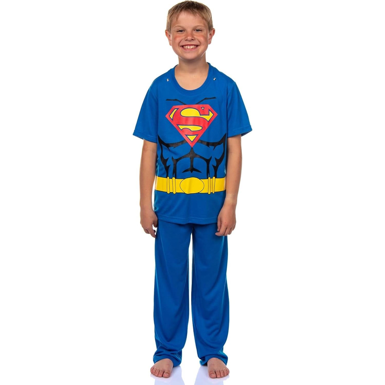 Pijamas Superman Intimo para Niños con Capa Desmontable