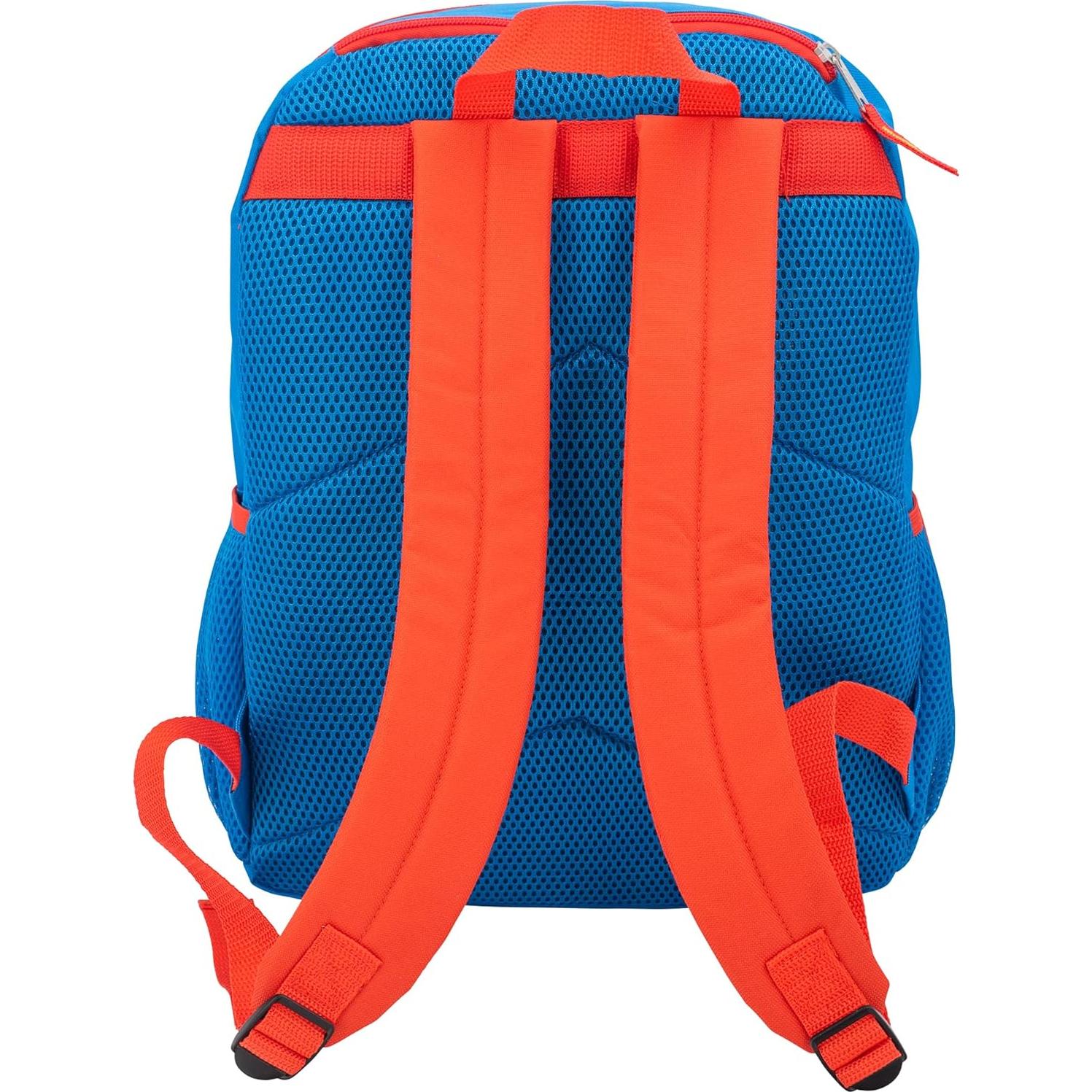 Set de Mochila Escolar Superman 2 Piezas 40.64 cm con Capa