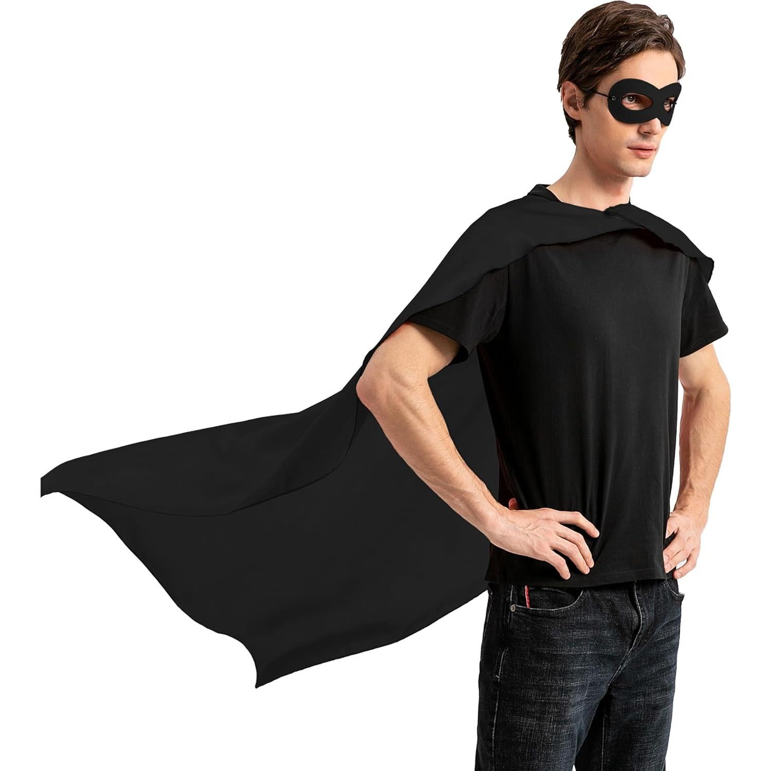 Capa de Superhéroe para Adultos Dreamture - 1.45m Negro