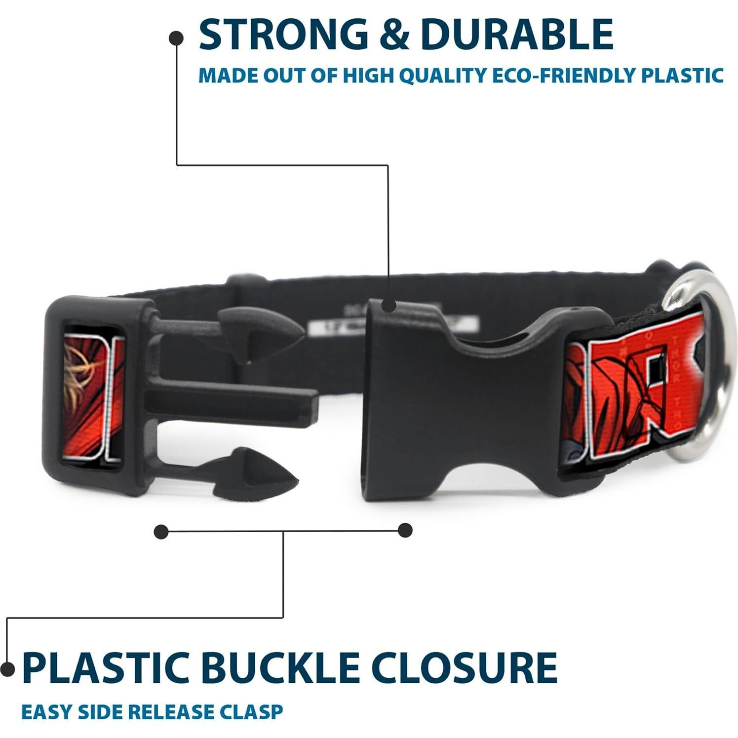 Collar de Perro Buckle-Down Thor 1.27 cm Ajustable 20-30 cm