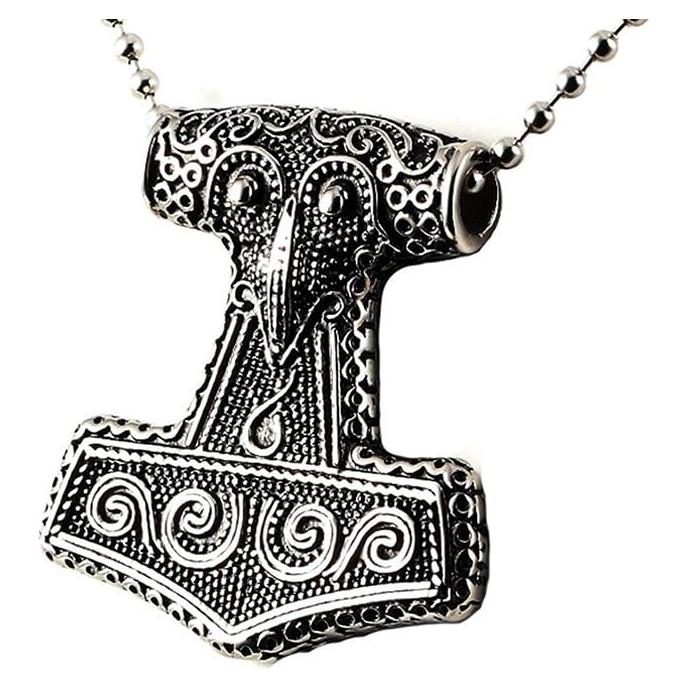 Collar de Péndulo Pesado PAURO Acero Inoxidable Gótico 3.5x3cm