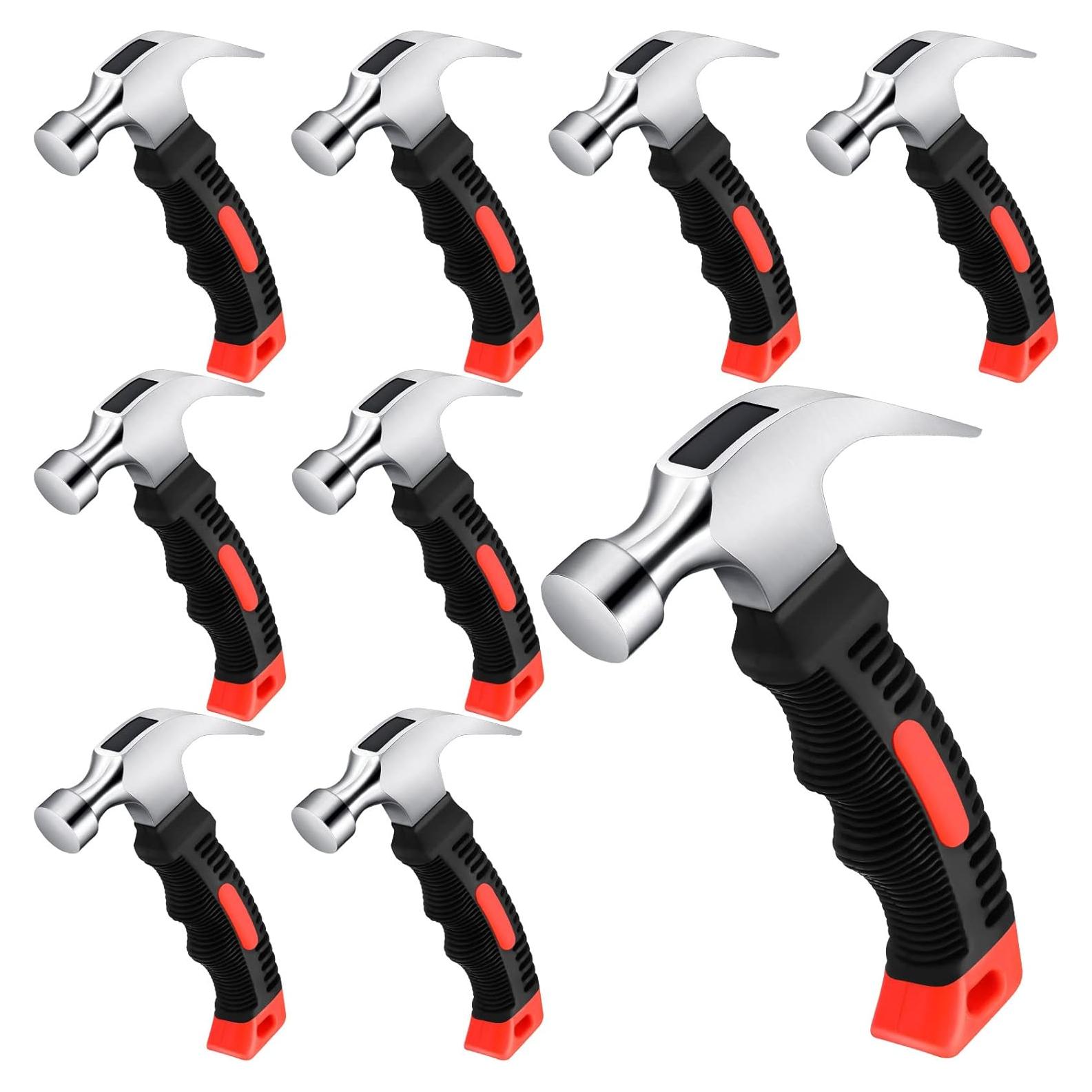 Martillo Mini 8 Piezas Minatee 16 cm 226 g Naranja y Negro