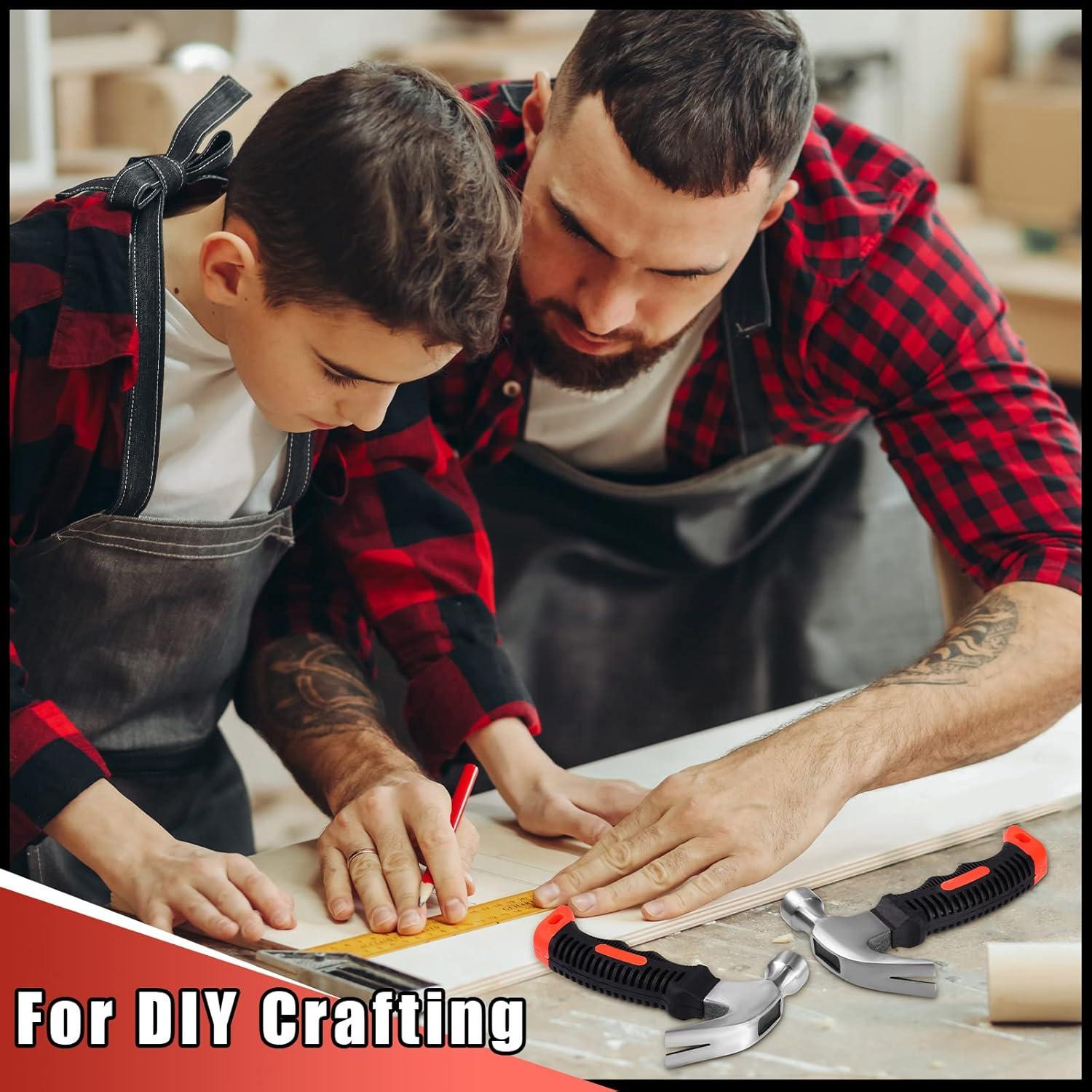 Martillo Mini 8 Piezas Minatee 16 cm 226 g Naranja y Negro